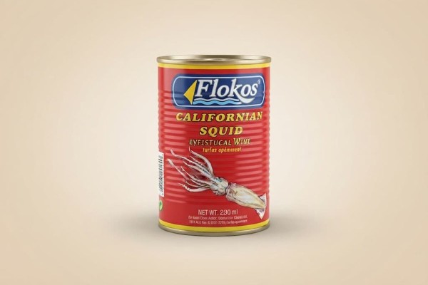 Καλαμάρι σε Κονσέρβα FLOKOS 370gr Χονδρική Καλαμάρι σε Κονσέρβα FLOKOS 370gr Χονδρική