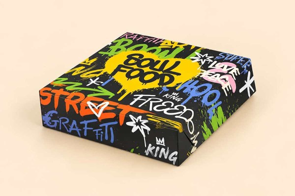 Κουτί Soul Food για Βάφλα με Metalised PET 20x20x5cm Χονδρικής Κουτί Soul Food για Βάφλα με Metalised PET 20x20x5cm Χονδρικής