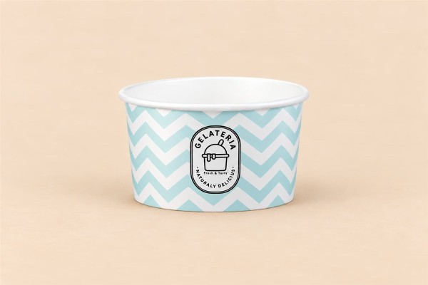 Χάρτινα Μπωλ Παγωτού FSC® 5oz Zig Zag Χονδρικής Χάρτινα Μπωλ Παγωτού FSC® 5oz Zig Zag Χονδρικής