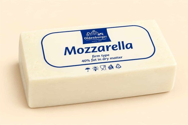 Mozzarella Oldenburger Γερμανίας 40% Λιπαρά Χονδρικής