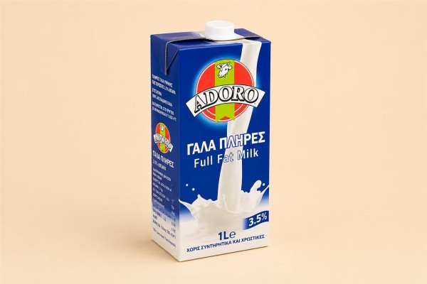 Γάλα Πλήρες 3.5% Λιπαρά Μακράς Διάρκειας 1lt Χονδρικής
