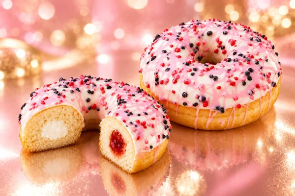 Αμερικάνικο Donut με Γέμιση Raspberry Cheesecake Χονδρική Αμερικάνικο Donut με Γέμιση Raspberry Cheesecake Χονδρική