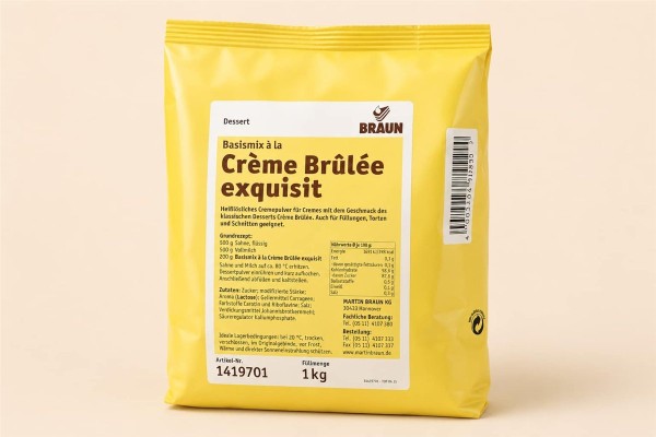 Crème Brûlée Κρέμα Μπρουλέ 1kg Γερμανίας Χονδρικής
