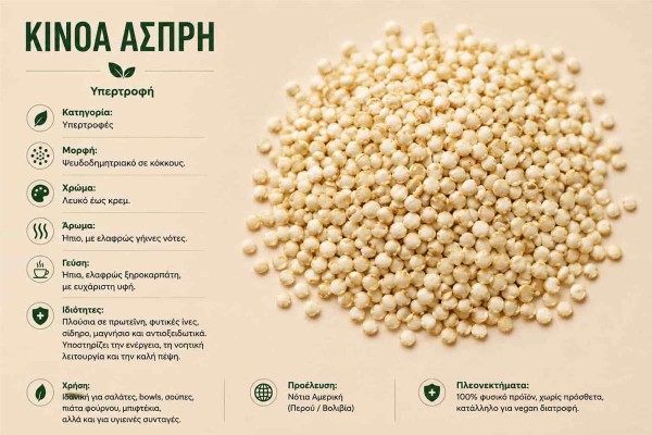Κινόα Άσπρη White Quinoa Χονδρικής Κινόα Άσπρη White Quinoa Χονδρικής