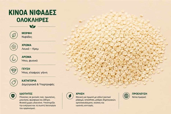 Κινόα Νιφάδες Quinoa Flakes Χονδρικής Κινόα Νιφάδες Quinoa Flakes Χονδρικής
