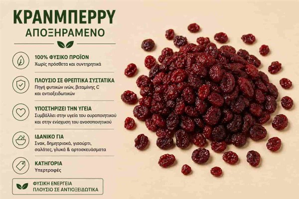 Κράνμπερρυ Cranberries Χονδρικής