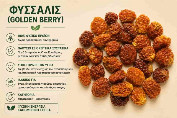 Φυσσαλίς Golden Berry Golden Berries Χονδρικής