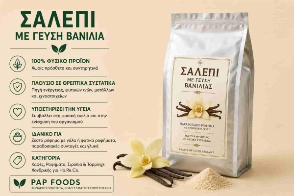 Σαλέπι με Γεύση Βανίλια Vanilla Salep Χονδρικής Σαλέπι με Γεύση Βανίλια Vanilla Salep Χονδρικής