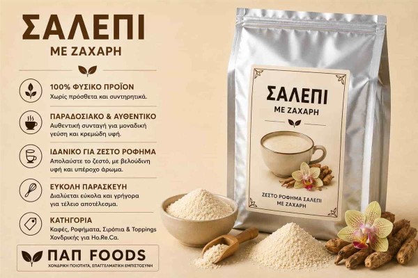 Σαλέπι με Ζάχαρη Χονδρικής Σαλέπι με Ζάχαρη Χονδρικής
