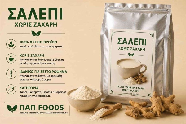 Σαλέπι Χωρίς Ζάχαρη Χονδρικής Σαλέπι Χωρίς Ζάχαρη Χονδρικής